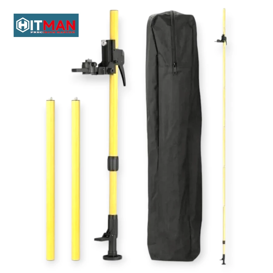 Hitman 3,5 Méteres Teleszkópos Szintező Lézer Állvány és Oszlop