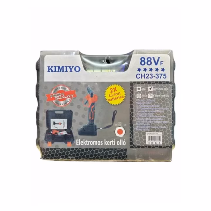 Kimiyo 36V Akkumulátoros Mini Láncfűrész – Szénkefe Nélküli Motorral és 2 db Akkuval (CH23-48) - Image 2
